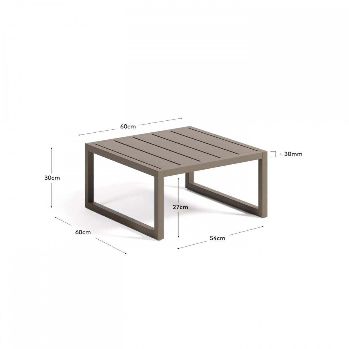 Keihome Linea J Tavolino da esterno Comova in alluminio verde
